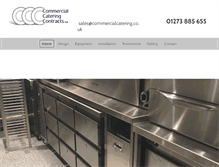 Tablet Screenshot of commercialcatering.co.uk